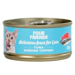 Four Friends Wet Cat Food with Tona & Sardiner 85g